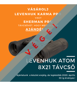 ATOM 8x21-es távcsővel ajándékozunk meg a Sherman Pro és Karma Pro távcsövek vásárlása esetén!