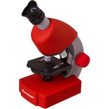 Bresser Junior 40–640x Microscope, red 70122