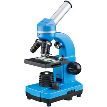 Bresser Junior Biolux SEL 40–1600x Microscope, blue 74322