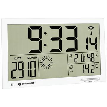 Bresser MyTime Jumbo LCD falióra, fehér 74647