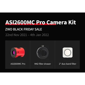 ASI2600MC Pro színes CMOS kamera szett (M42 szűrőfiók + 2" DuoBand filter) ASI2600MCPKIT ASI2600MC Pro színes CMOS kamera szett (M42 szűrőfiók + 2" DuoBand filter) ASI2600MCPKIT
