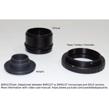 Fotoadapter szett BIM312T/BIM313T Fototubusról DSLR kamerára BIM313T2set Fotoadapter szett BIM312T/BIM313T Fototubusról DSLR kamerára BIM313T2set