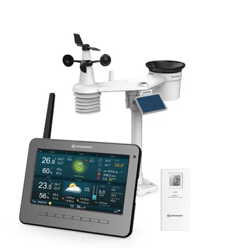 Bresser Wi-Fi HD TFT időjárás állomás 7 az 1-ben érzékelővel BRE7003500 Bresser Wi-Fi HD TFT időjárás állomás 7 az 1-ben érzékelővel BRE7003500