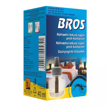 BROS beltéri szúnyogirtó utántöltő folyadék elektromos készülékhez 40 ml (146921) BROB024