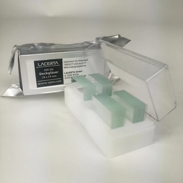 Preparátum fedőlap labor minőség, 200 darabos csomag (24x24mm) CoverD200LA Preparátum fedőlap labor minőség, 200 darabos csomag (24x24mm) CoverD200LA