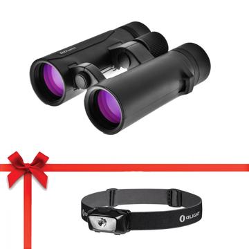 DDoptics Ultralight 10x42 keresőtávcső + ajándék Olight H05S fejlámpa DDS440120004H05S