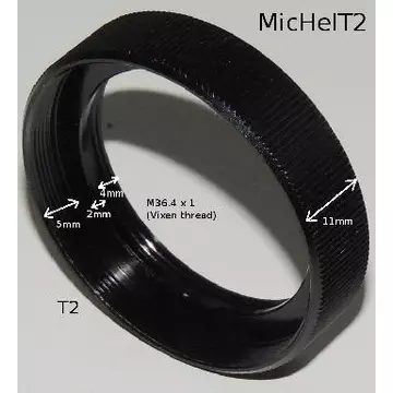 T2-M36.4 Adapter Borg és Lacerta Micro-Helical-hoz MicHelT2