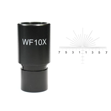 WF 10x biológiai mikroszkóp okulár mikrométeres és szögmérős szállemezzel (23,2mm) Mik10xmm