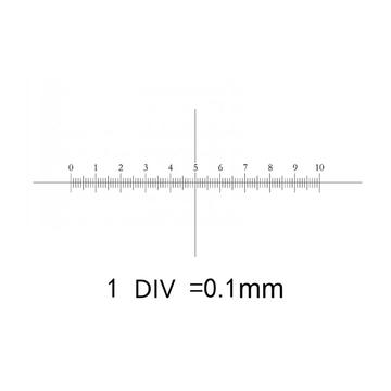 Kalibrációs tárgylemez 0,1 mm beosztással MikRet01