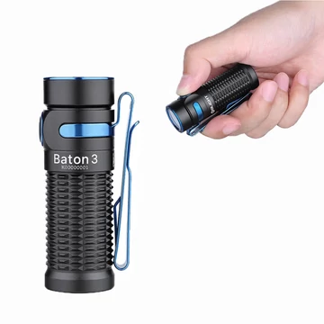 Olight Baton 3 tölthető zseblámpa, fekete OLIBATON3