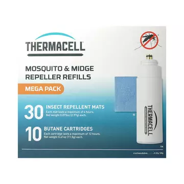 Thermacell utántöltő Mega-Pack (120 órás védelem - 10db patron, 30db 4 órás lapka) THER10