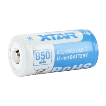 XTAR RCR123 850mAh védett akkumulátor XTRAB001100