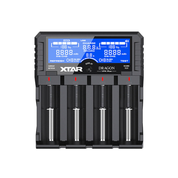 XTAR VP4 Plus Dragon négy öblös univerzális akkumulátor töltő XTRAC323
