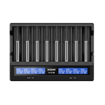 XTAR VC8 nyolc öblös univerzális akkumulátor töltő XTRAC348001