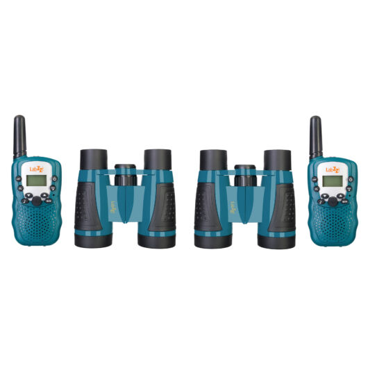 Levenhuk LabZZ WTT10 kék walkie-talkie és kétszemes távcső készlet 79902