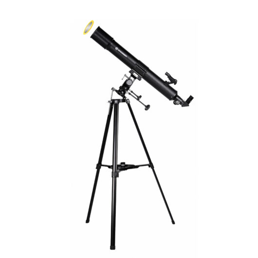 BRESSER Taurus 90/900 refraktor teleszkóp okostelefon adapterrel és napszűrővel	 BRE4512909