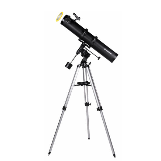 BRESSER Galaxia 114/900 EQ3 teleszkóp okostelefon-adapterrel és napszűrővel BRE4614909