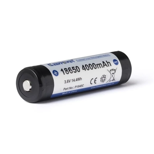 KeepPower 18650 3,6V 4000 mAh védett Lítium-ion akkumulátor KAPP1840C