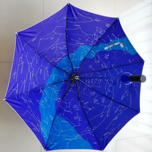 Esernyő/Napernyő, csillagtérképpel, UV-reflektáló külső felülettel UmbrellaSkyUV