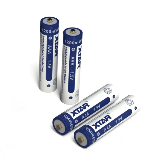 XTAR 4 x AAA 1,5V 1200 mWh / 800mAh Li-ion akkumulátor XTRANAAA151200liion