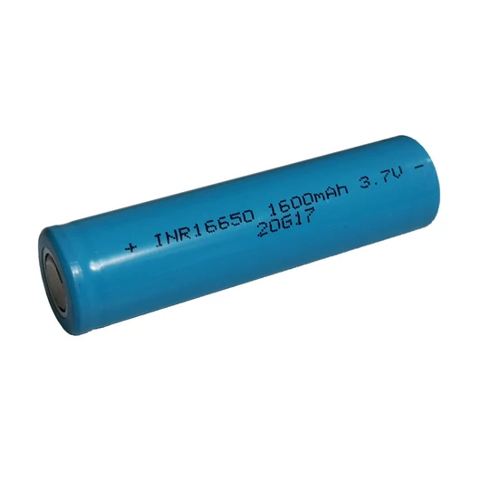 YUBO 16650 3,7V 1600 mAh Li-Ion túltöltés és polaritáscsere elleni védelem nélküli akkumulátor YUB1665016