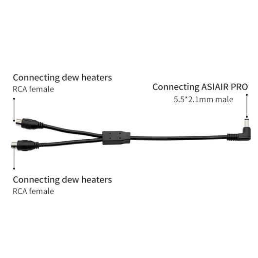 ZWO DC Y Splitter elosztó kábel ZWO-DC-Y-Split