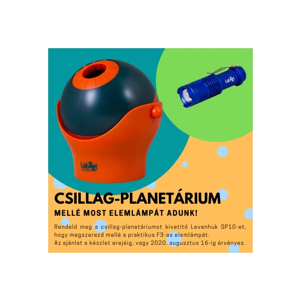 Levenhuk Csillag-Planetárium mellé most elemlámpa jár!