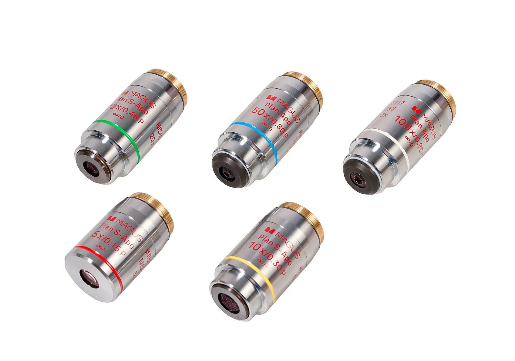 MAGUS S-APO BD60 Plan S-Apo 5х/10х/20х/50х/100х BD H60 mm objektív készlet világos/sötét látóterű megfigyelésekhez