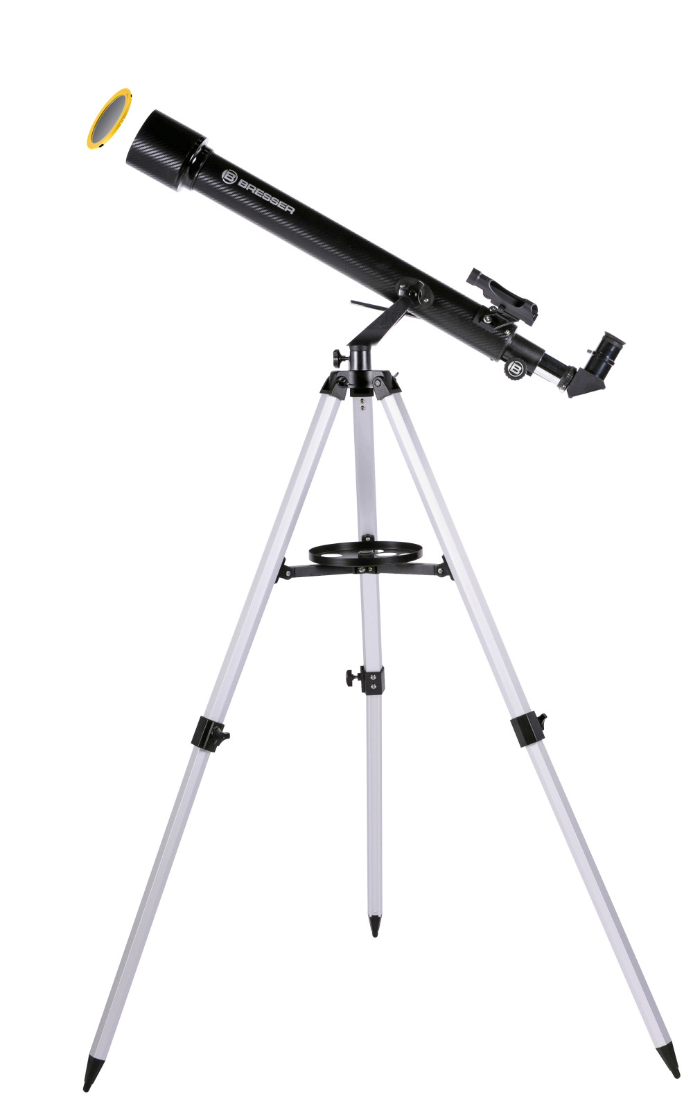 BRESSER Arcturus 60/700 AZ - Refraktor teleszkóp okostelefon-adapterrel és napszűrővel