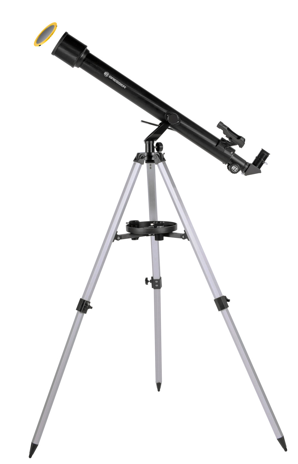 BRESSER Stellar 60/800 AZ - Refraktor teleszkóp okostelefonos kameraadapterrel és napszűrővel