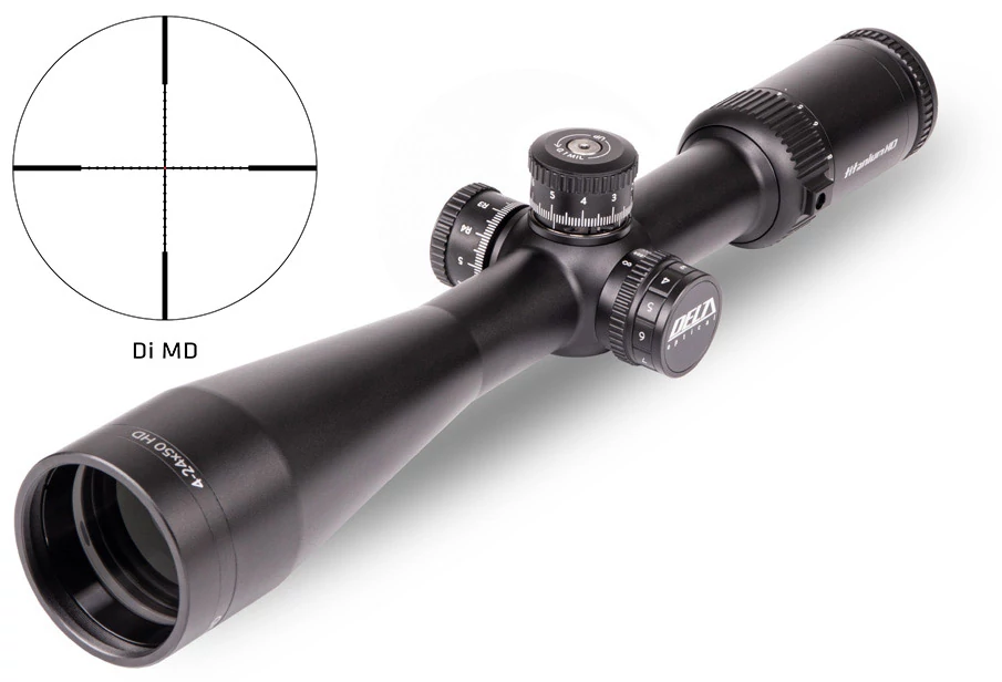 Delta Optical Titanium 4-24x50 HD Mildot, MIL, Ballistic