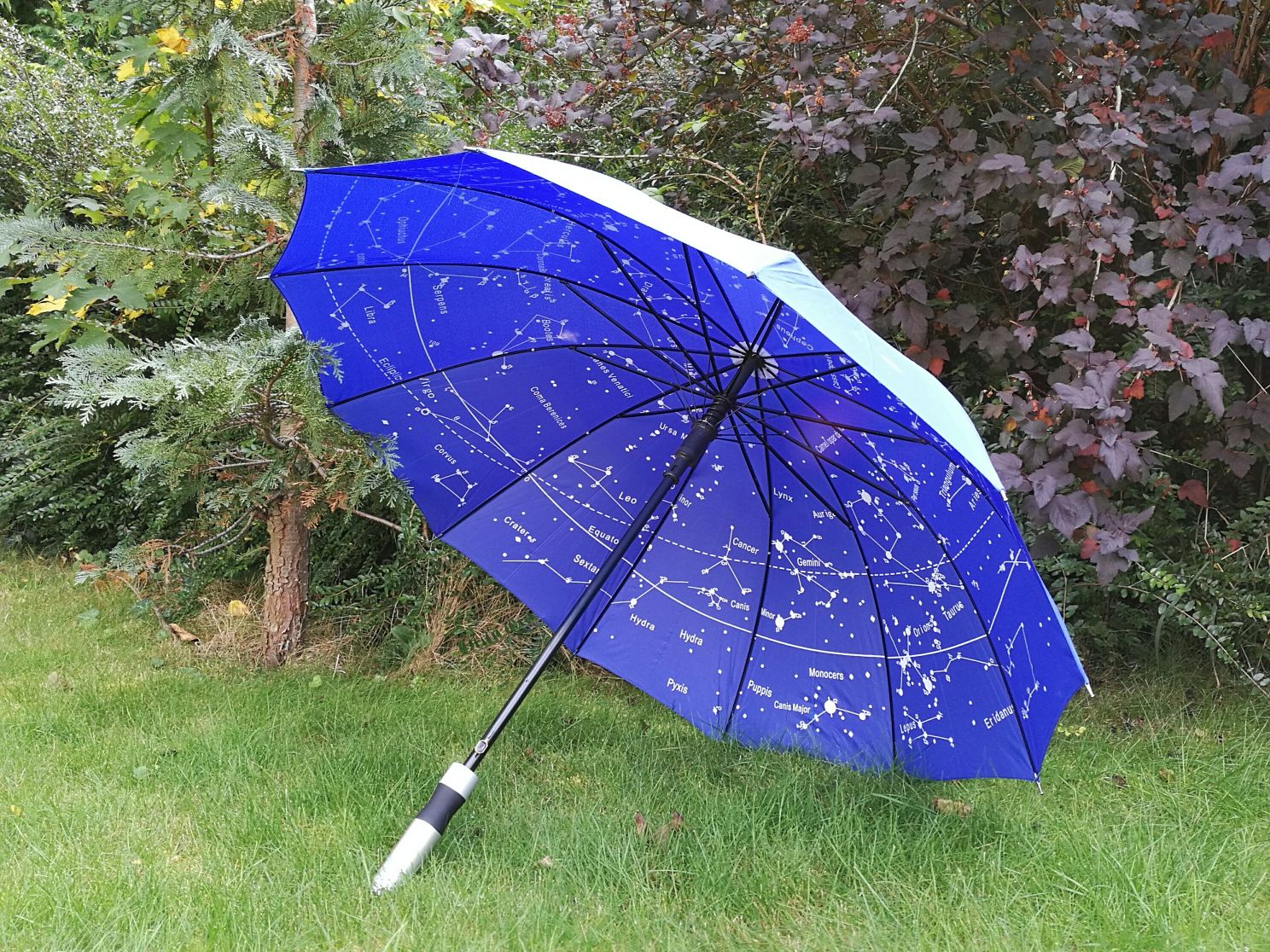 Esernyő, csillagképes belsővel, hosszú nyéllel